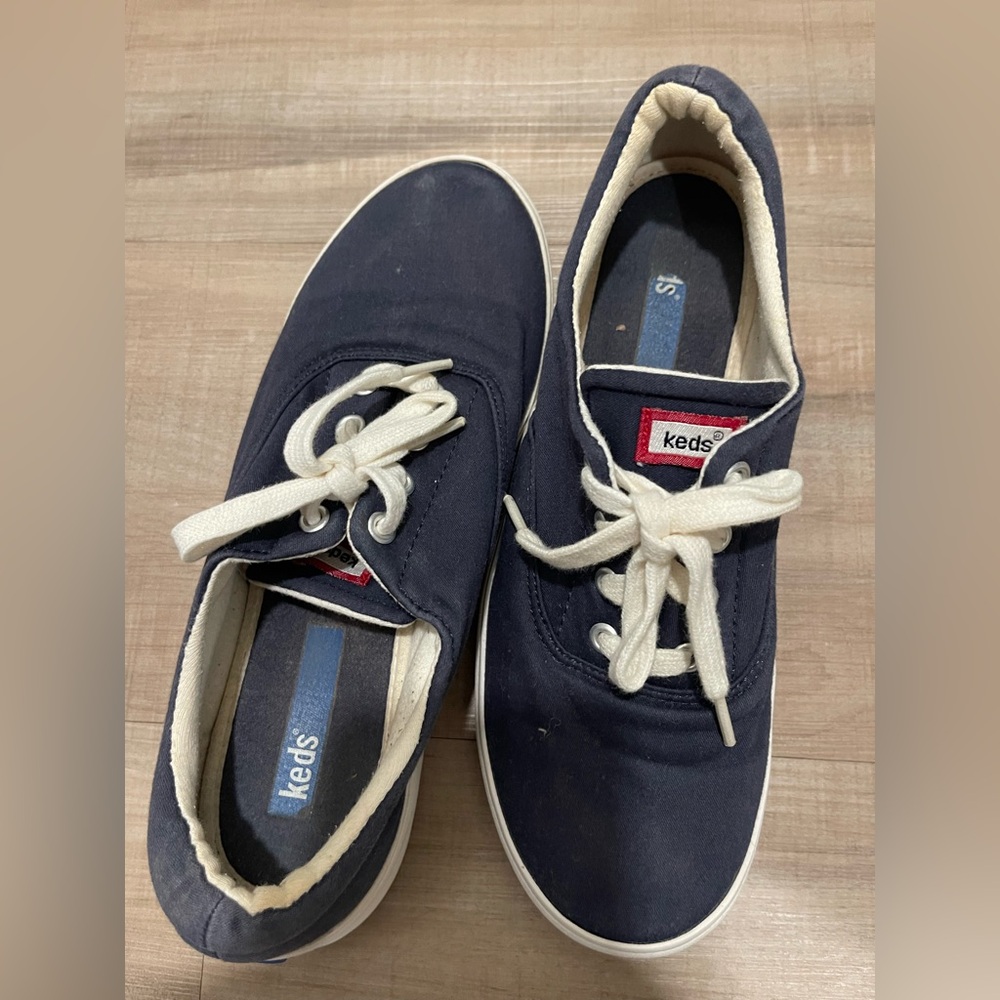 Keds Dark Blue Canvas Shoes - Picture 4 of 6